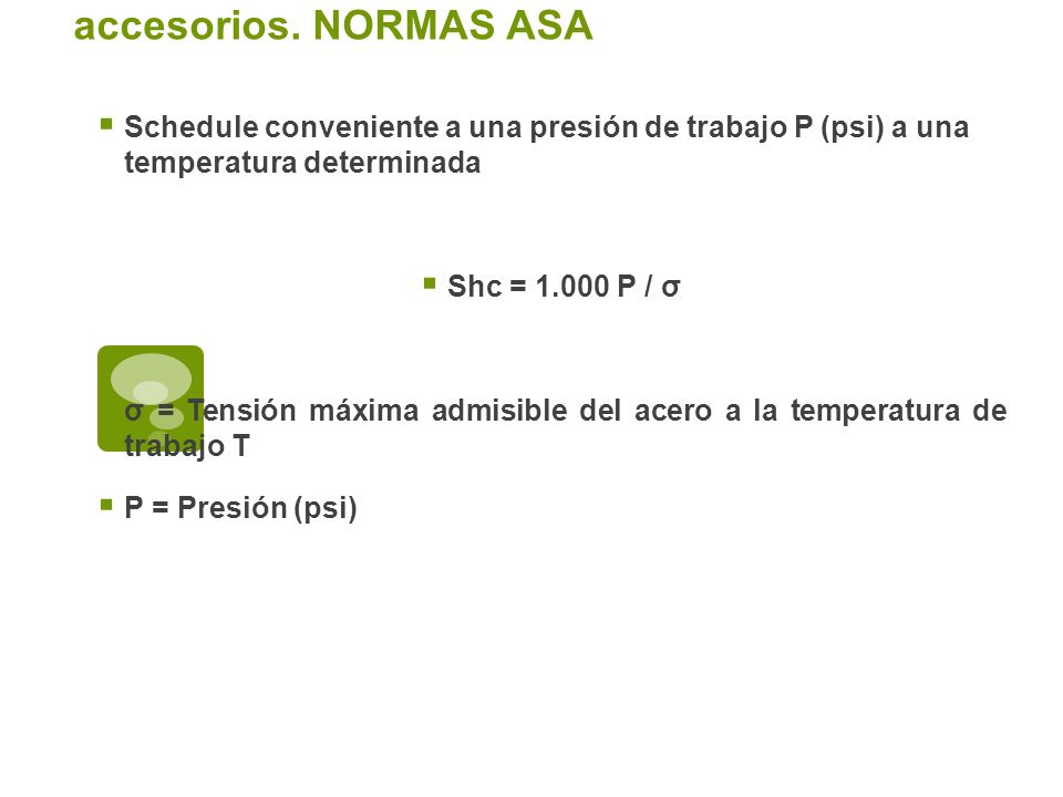 Normalización de tuberías válvulas y accesorios. NORMAS ASA