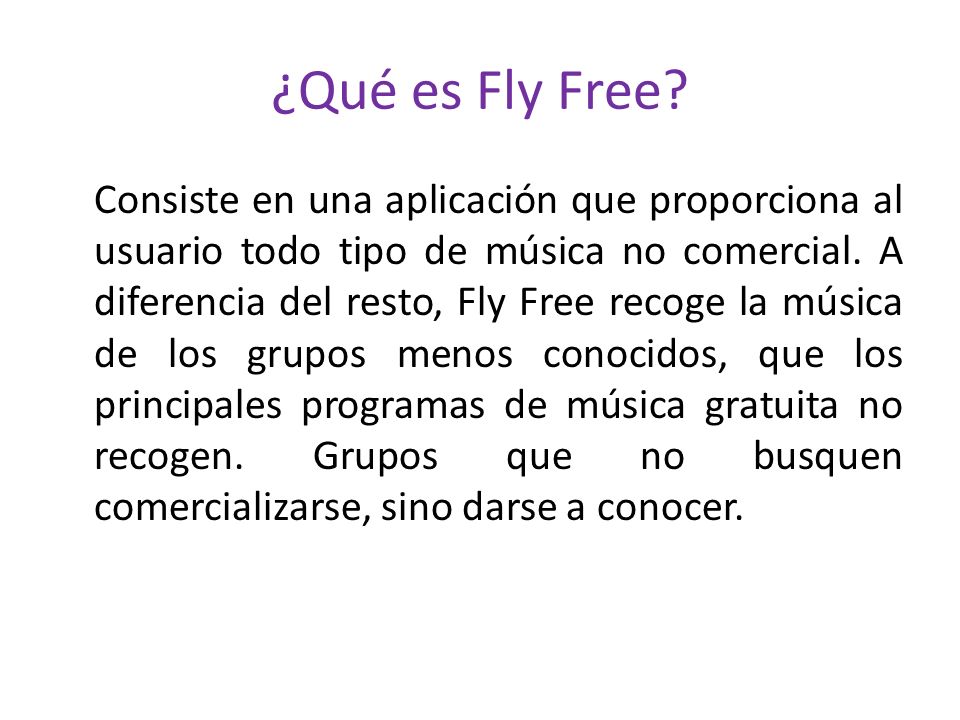 ¿Qué es Fly Free