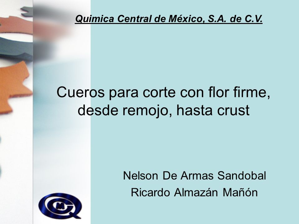 Cueros para corte con flor firme, desde remojo, hasta crust