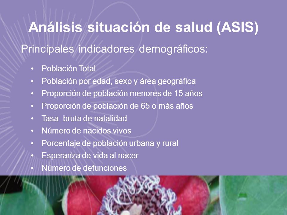 Análisis situación de salud (ASIS)