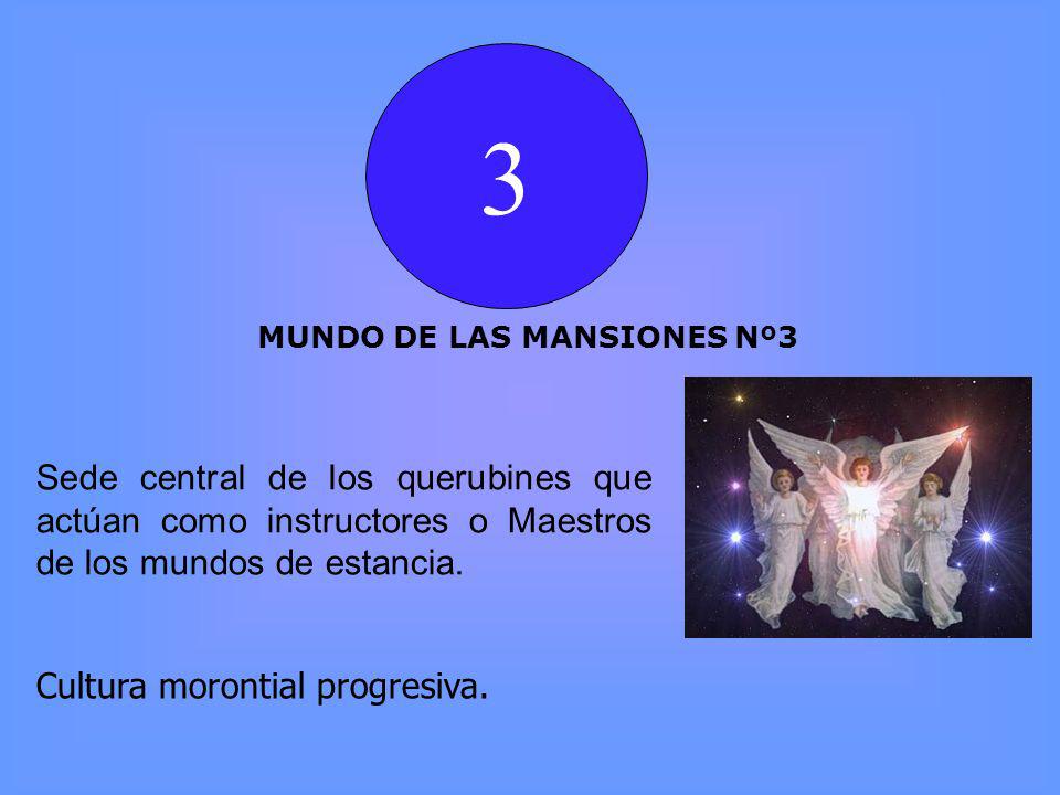 3 MUNDO DE LAS MANSIONES Nº3. Sede central de los querubines que actúan como instructores o Maestros de los mundos de estancia.
