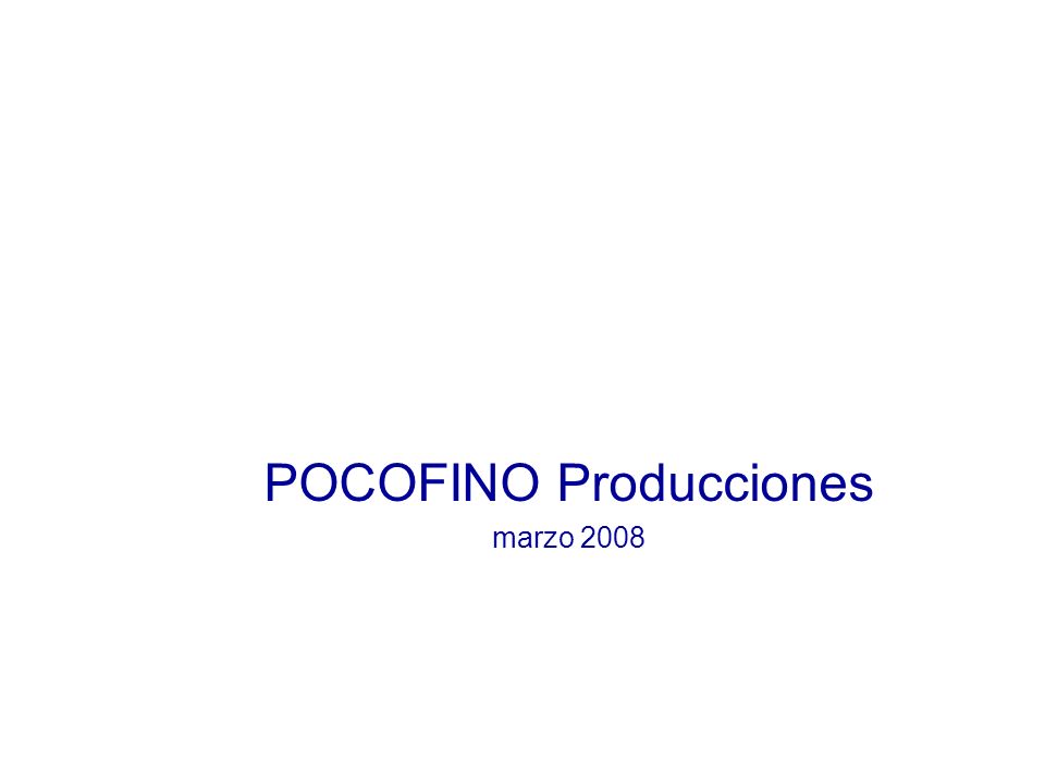 POCOFINO Producciones