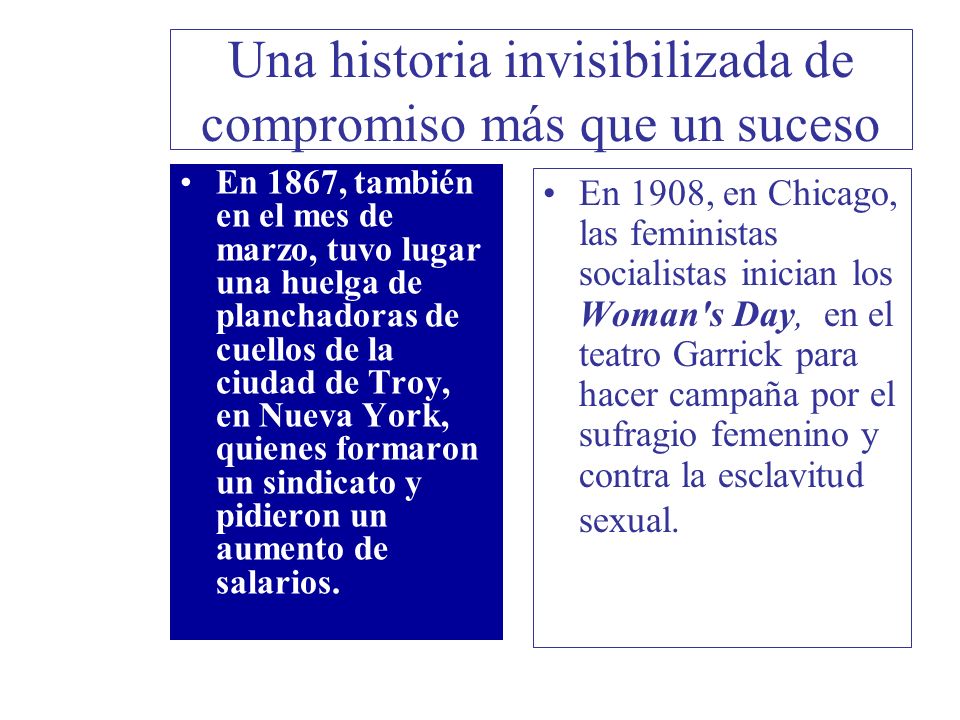 Una historia invisibilizada de compromiso más que un suceso