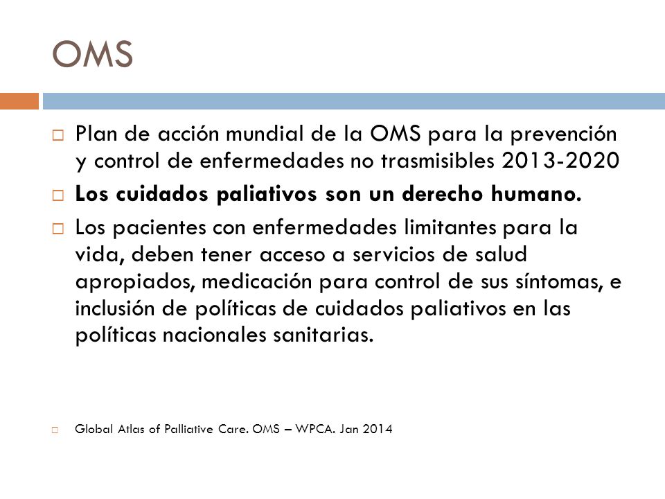 OMS Plan de acción mundial de la OMS para la prevención y control de enfermedades no trasmisibles