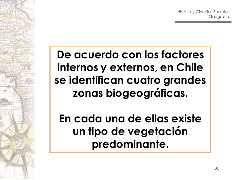 En cada una de ellas existe un tipo de vegetación predominante.