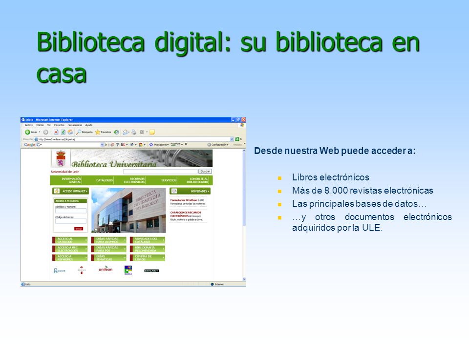 Biblioteca digital: su biblioteca en casa