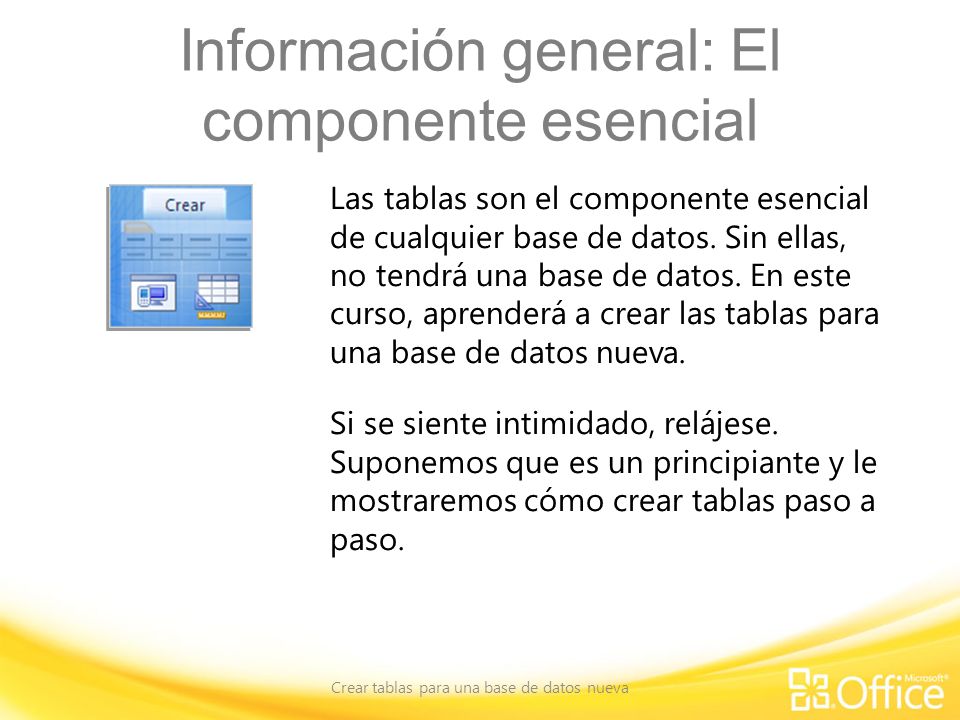 Información general: El componente esencial