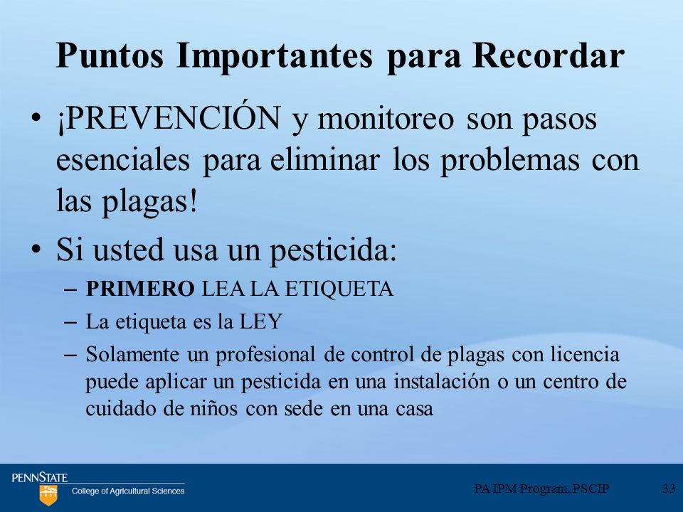 Puntos Importantes para Recordar