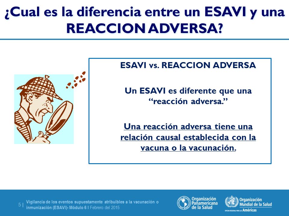¿Cual es la diferencia entre un ESAVI y una REACCION ADVERSA