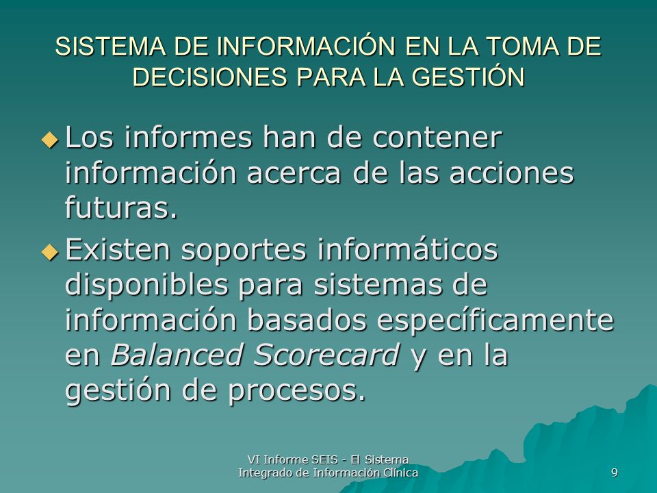 SISTEMA DE INFORMACIÓN EN LA TOMA DE DECISIONES PARA LA GESTIÓN