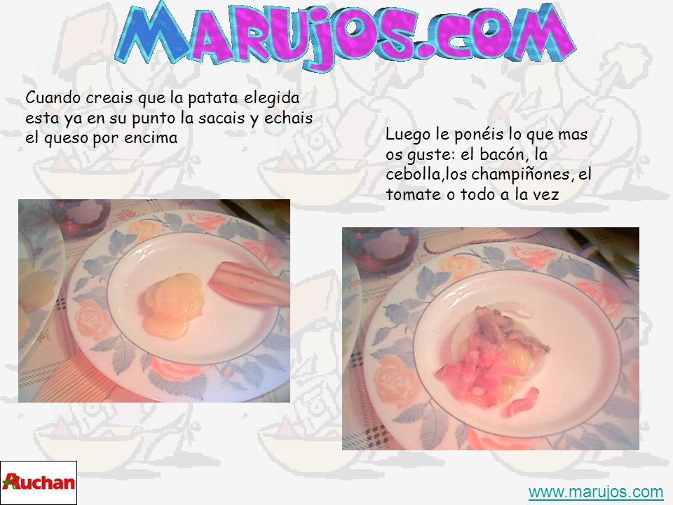Cuando creais que la patata elegida esta ya en su punto la sacais y echais el queso por encima