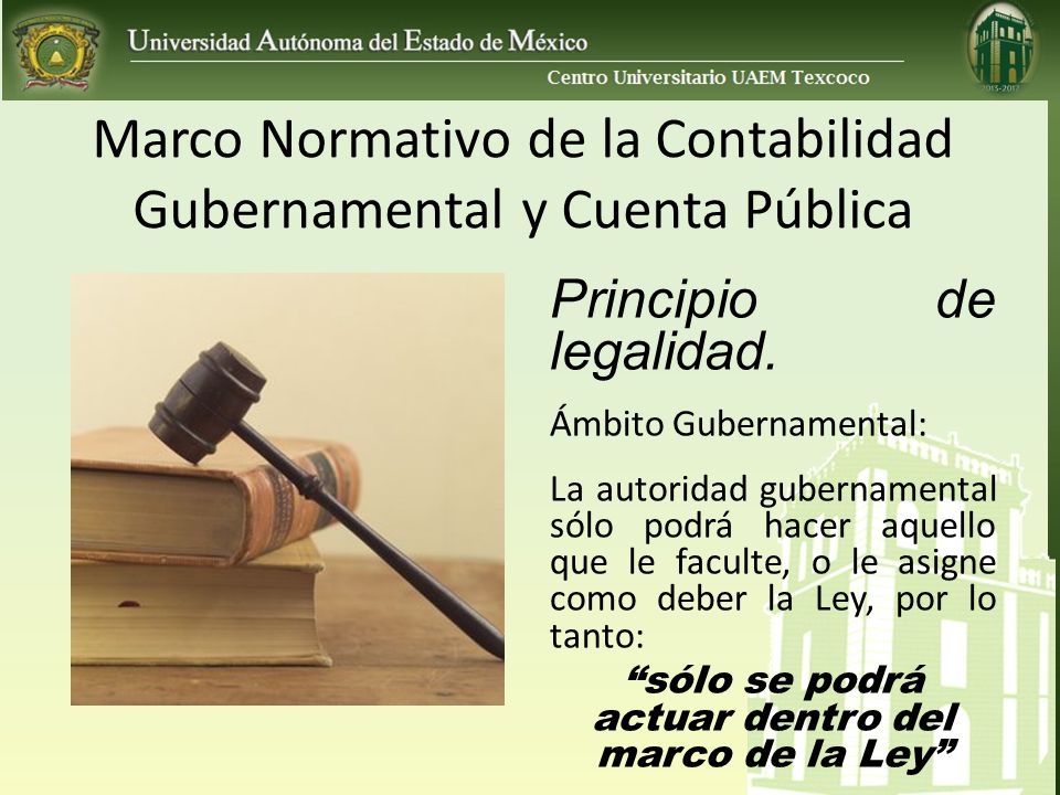 Marco Normativo de la Contabilidad Gubernamental y Cuenta Pública