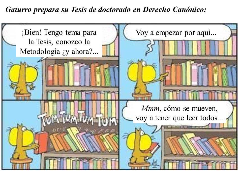 Gaturro prepara su Tesis de doctorado en Derecho Canónico: