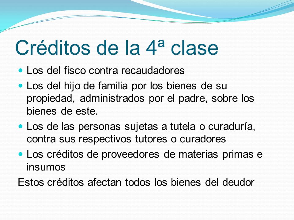 Créditos de la 4ª clase Los del fisco contra recaudadores