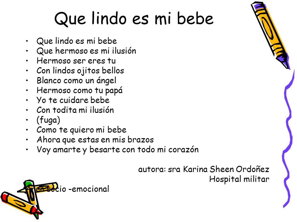 Que lindo es mi bebe Que lindo es mi bebe Que hermoso es mi ilusión