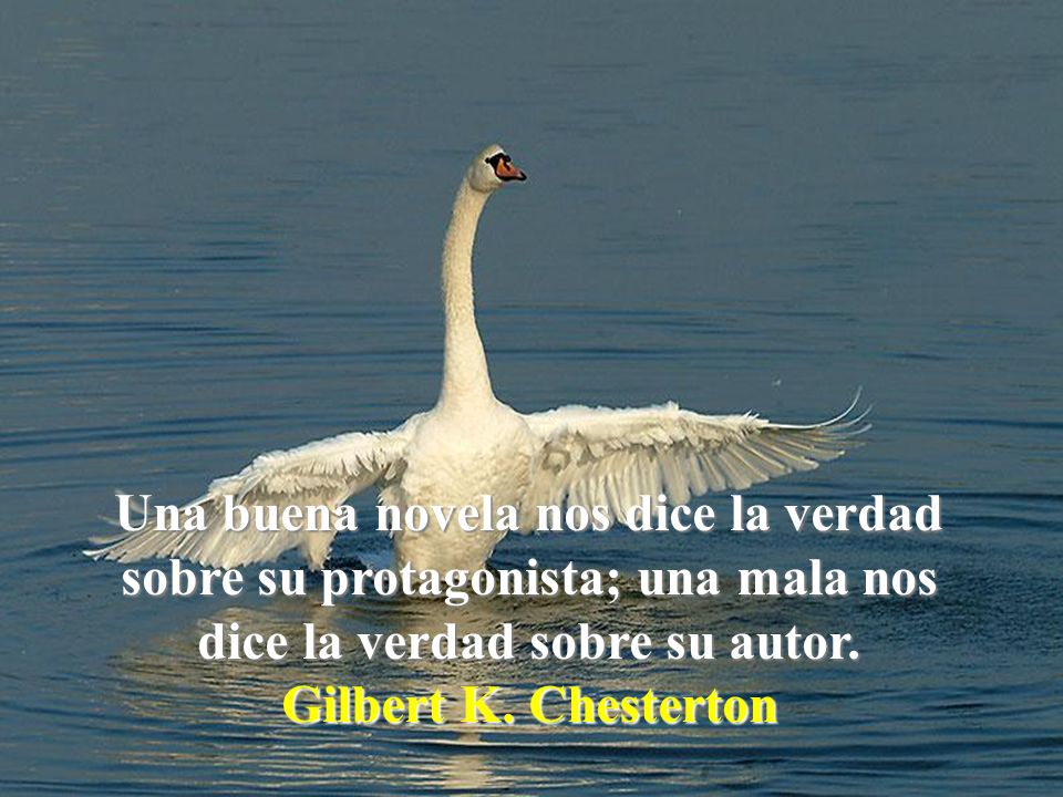 Una buena novela nos dice la verdad sobre su protagonista; una mala nos dice la verdad sobre su autor.