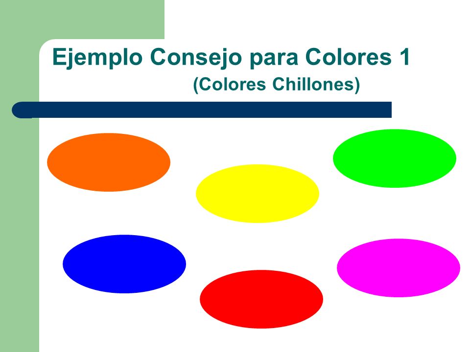 Ejemplo Consejo para Colores 1 (Colores Chillones)