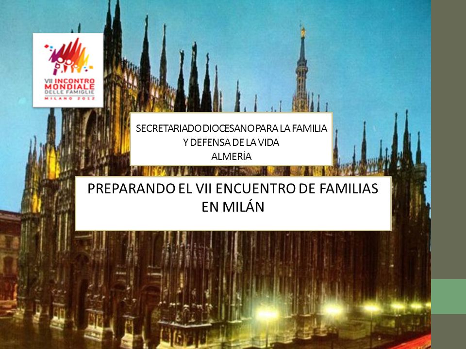SECRETARIADO DIOCESANO PARA LA FAMILIA Y DEFENSA DE LA VIDA ALMERÍA
