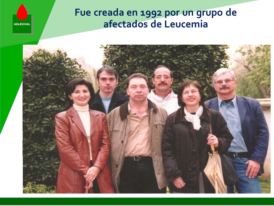 Fue creada en 1992 por un grupo de afectados de Leucemia