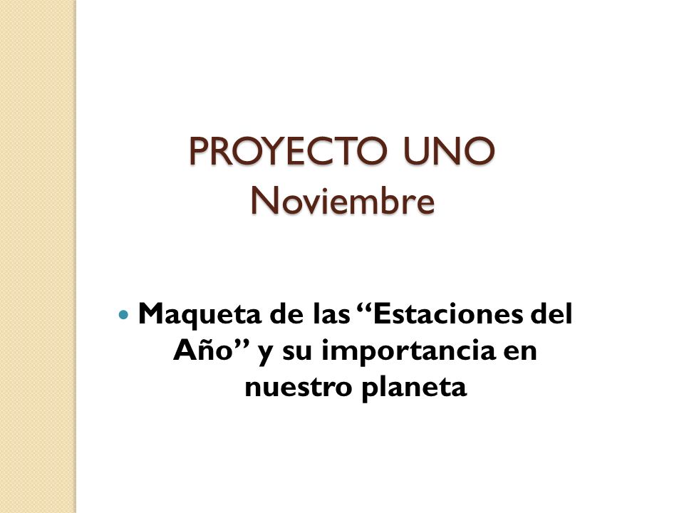 PROYECTO UNO Noviembre