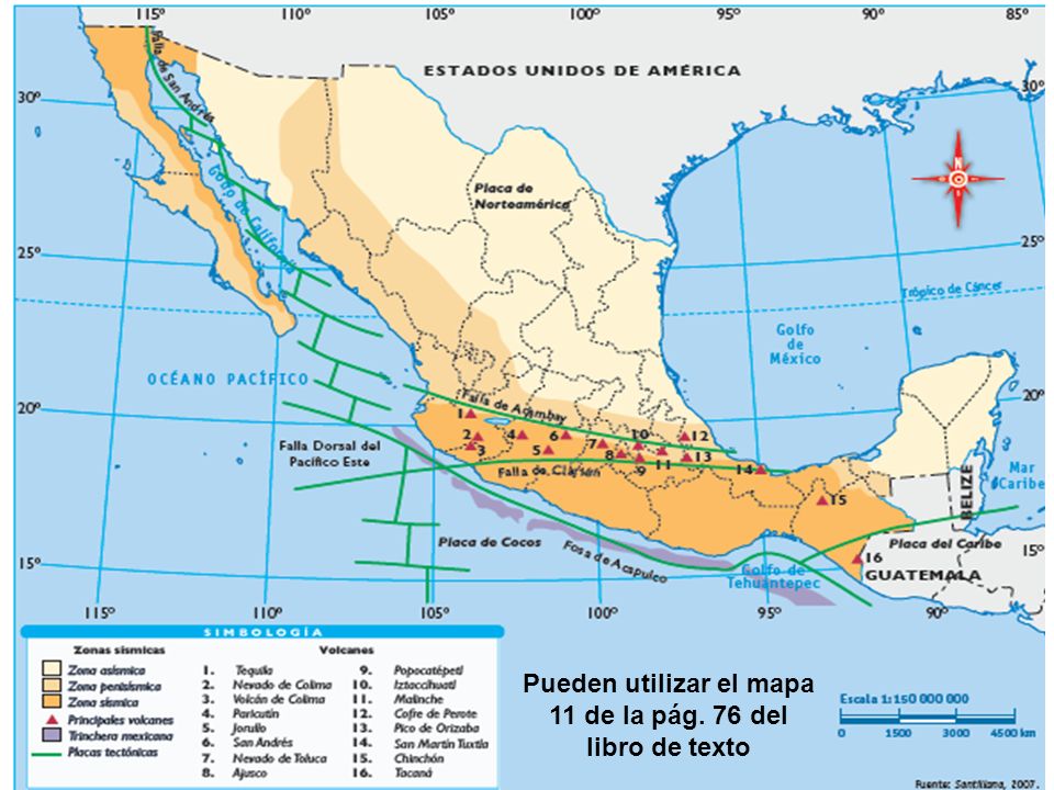Pueden utilizar el mapa 11 de la pág. 76 del libro de texto