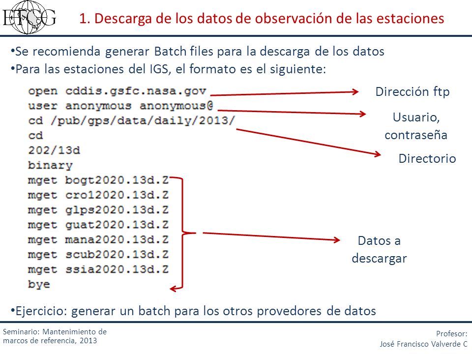 1. Descarga de los datos de observación de las estaciones