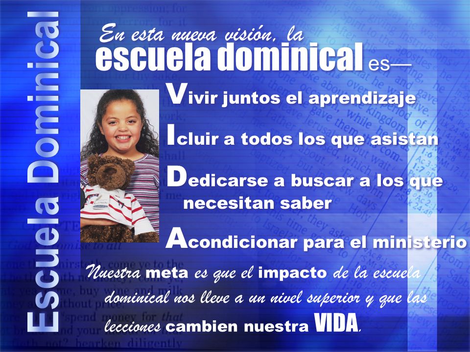 escuela dominical es— Vivir juntos el aprendizaje