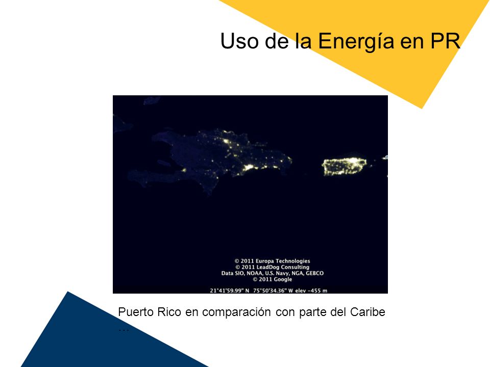 Uso de la Energía en PR Puerto Rico en comparación con parte del Caribe …