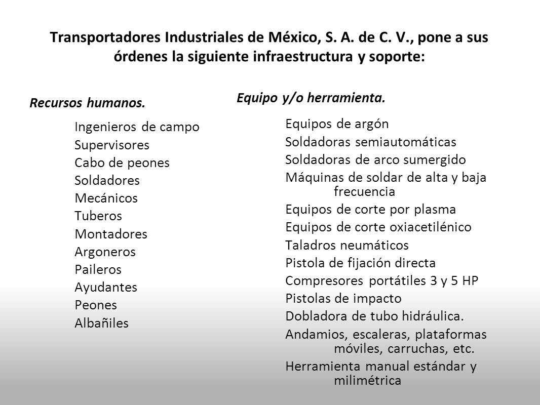 Transportadores Industriales de México, S. A. de C. V
