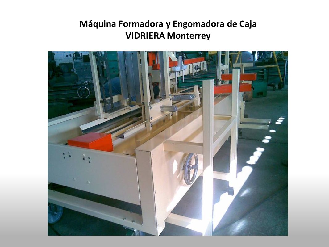 Máquina Formadora y Engomadora de Caja VIDRIERA Monterrey