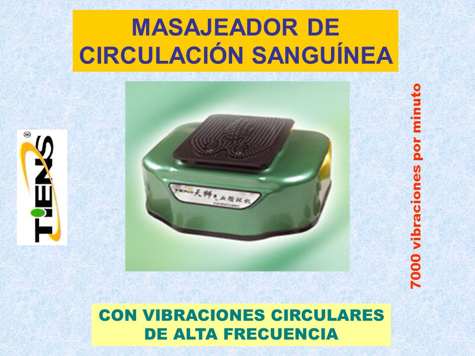 MASAJEADOR DE CIRCULACIÓN SANGUÍNEA