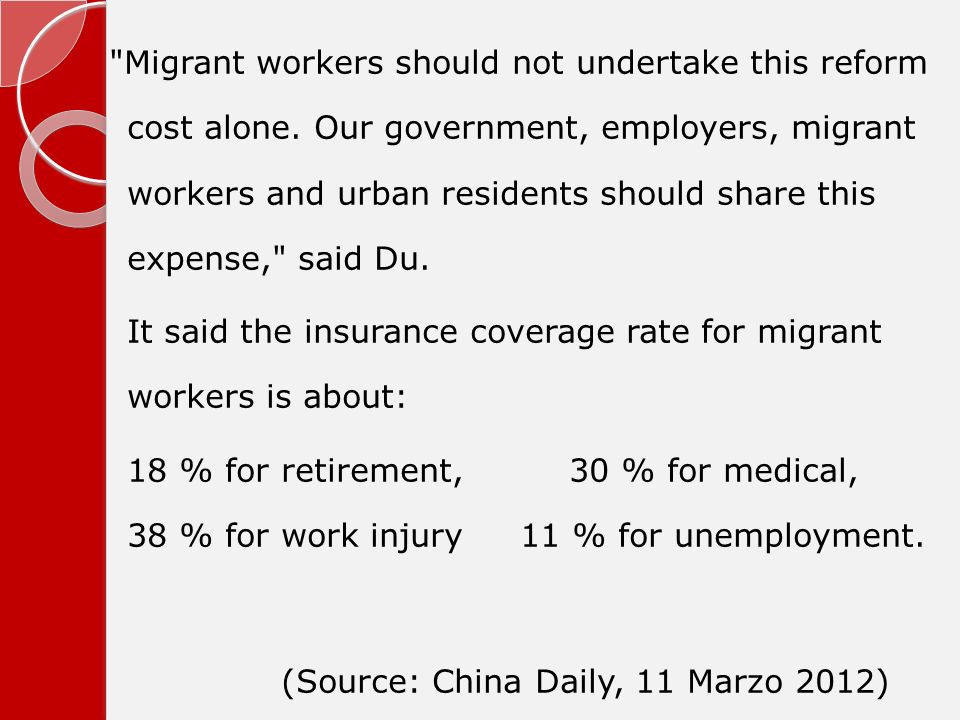 Migrant workers should not undertake this reform cost alone