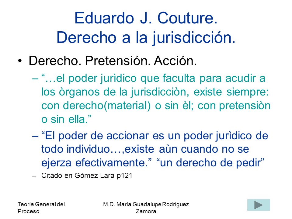 Eduardo J. Couture. Derecho a la jurisdicción.