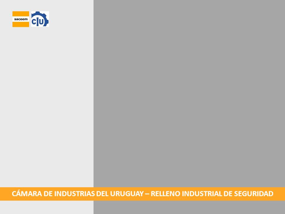 CÁMARA DE INDUSTRIAS DEL URUGUAY – RELLENO INDUSTRIAL DE SEGURIDAD