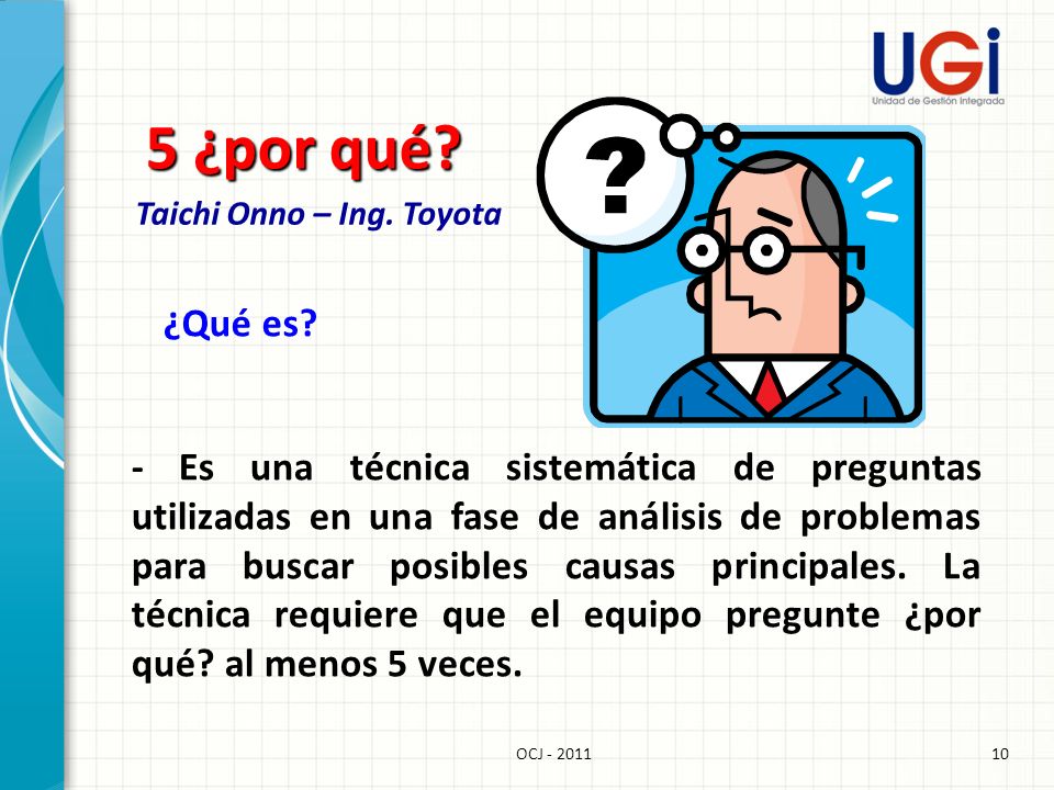 5 ¿por qué Taichi Onno – Ing. Toyota. ¿Qué es