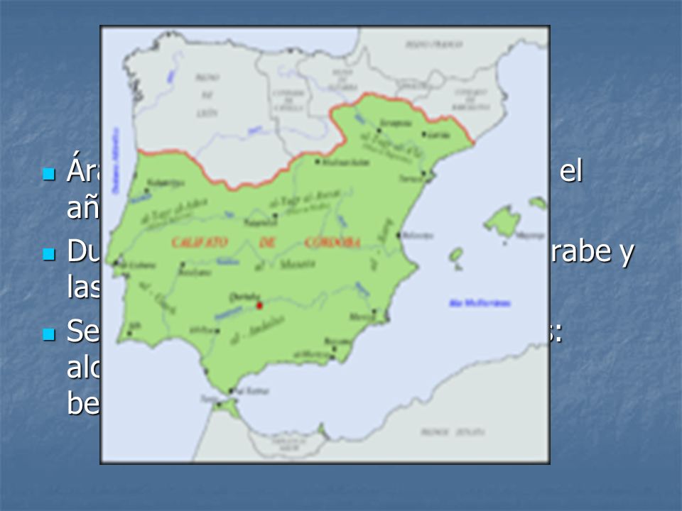 La conquista árabe Árabes conquistaron la península en el año 711 ( siglo VIII) Durante ocho siglos convivieron el árabe y las lenguas romances.