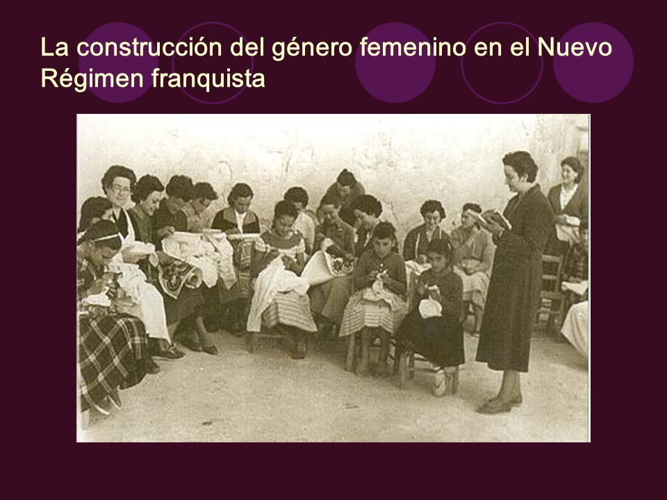 La construcción del género femenino en el Nuevo Régimen franquista