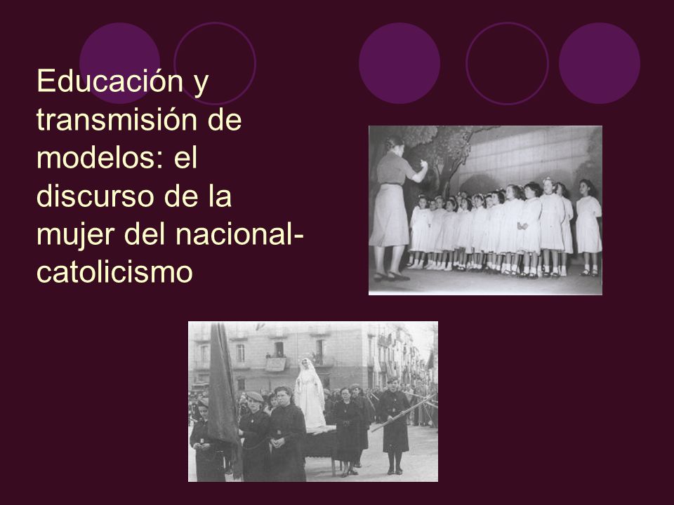 Educación y transmisión de modelos: el discurso de la mujer del nacional-catolicismo