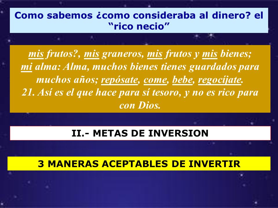 mis frutos , mis graneros, mis frutos y mis bienes;