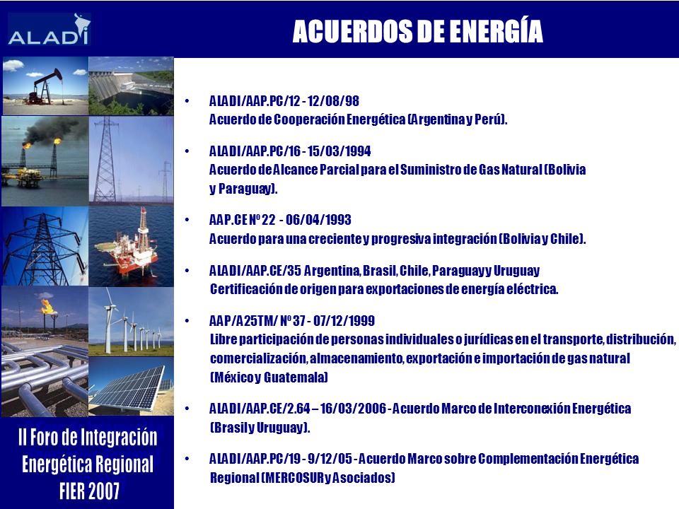 ACUERDOS DE ENERGÍA ALADI/AAP.PC/ /08/98