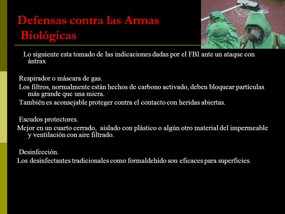 Defensas contra las Armas Biológicas