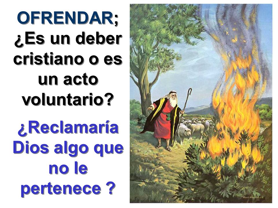 OFRENDAR; ¿Es un deber cristiano o es un acto voluntario