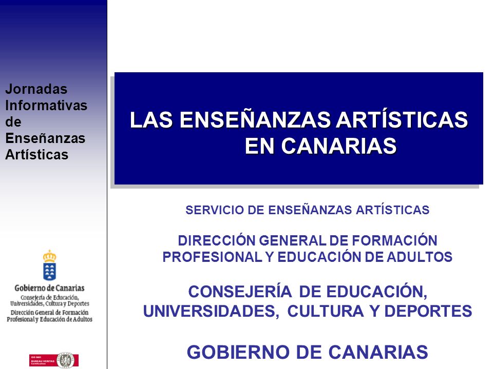 LAS ENSEÑANZAS ARTÍSTICAS EN CANARIAS