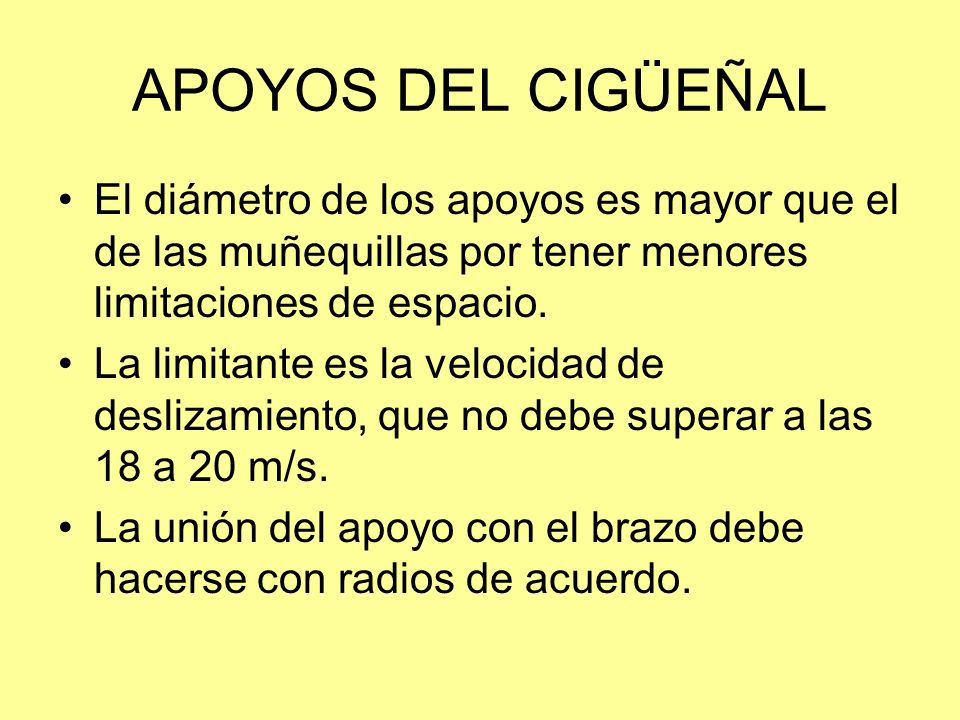 APOYOS DEL CIGÜEÑAL El diámetro de los apoyos es mayor que el de las muñequillas por tener menores limitaciones de espacio.