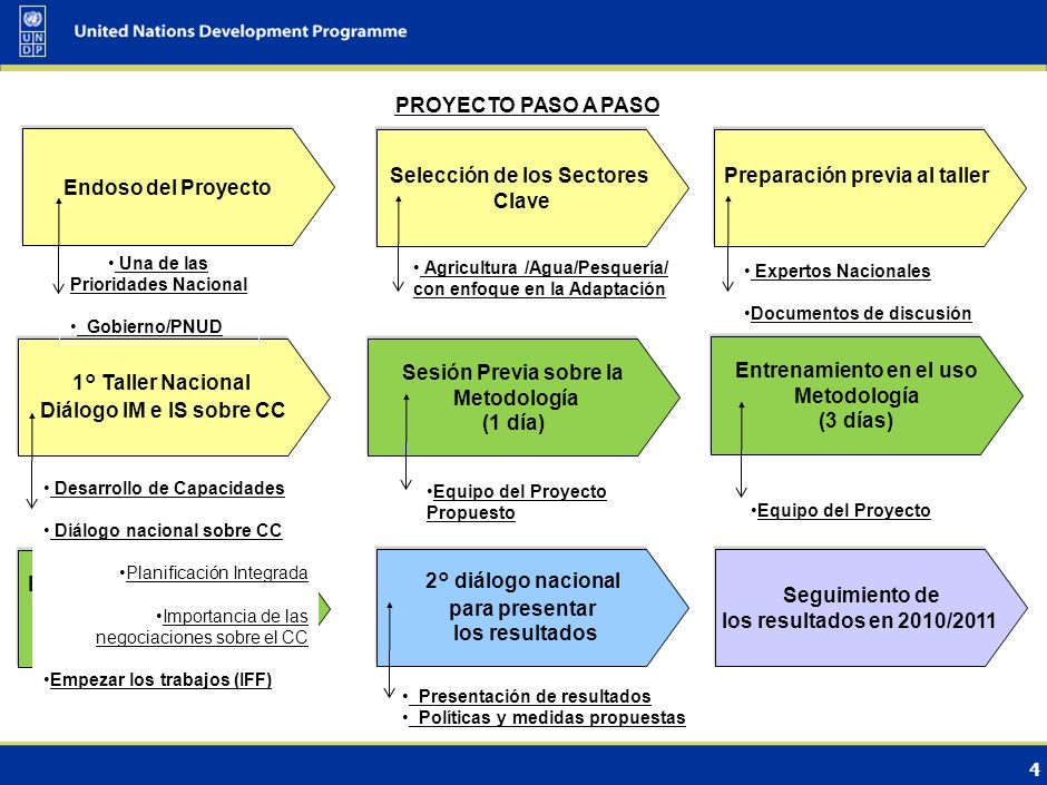 Selección de los Sectores Clave Preparación previa al taller