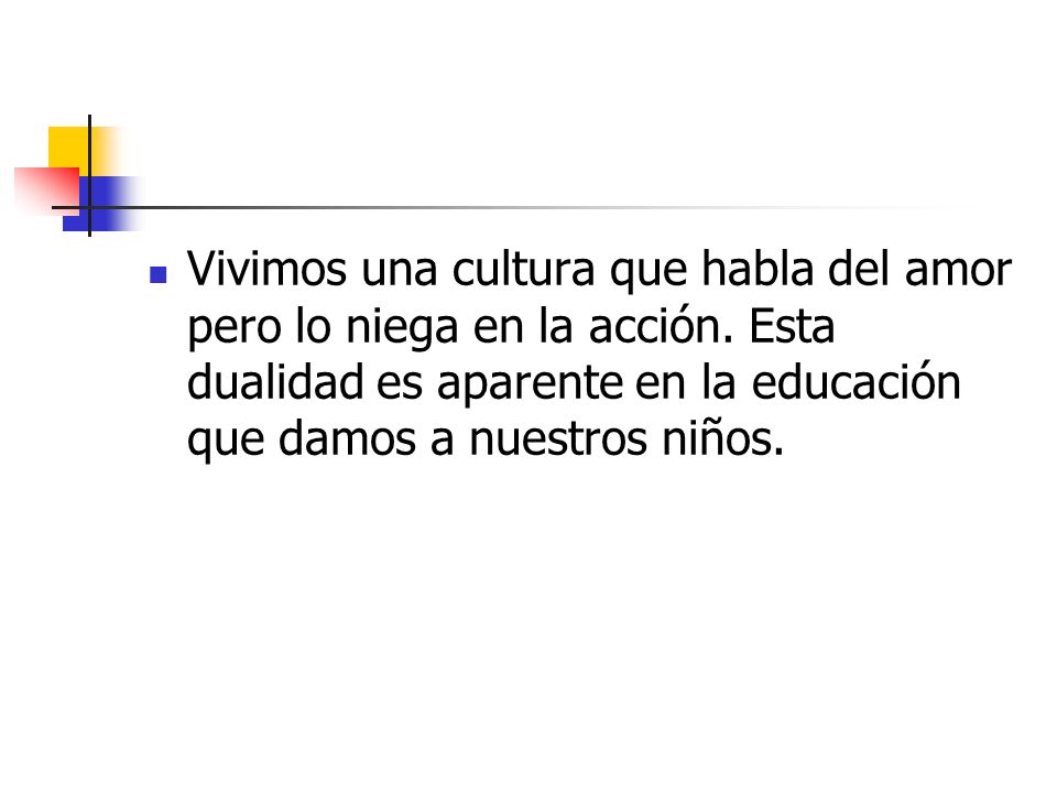 Vivimos una cultura que habla del amor pero lo niega en la acción