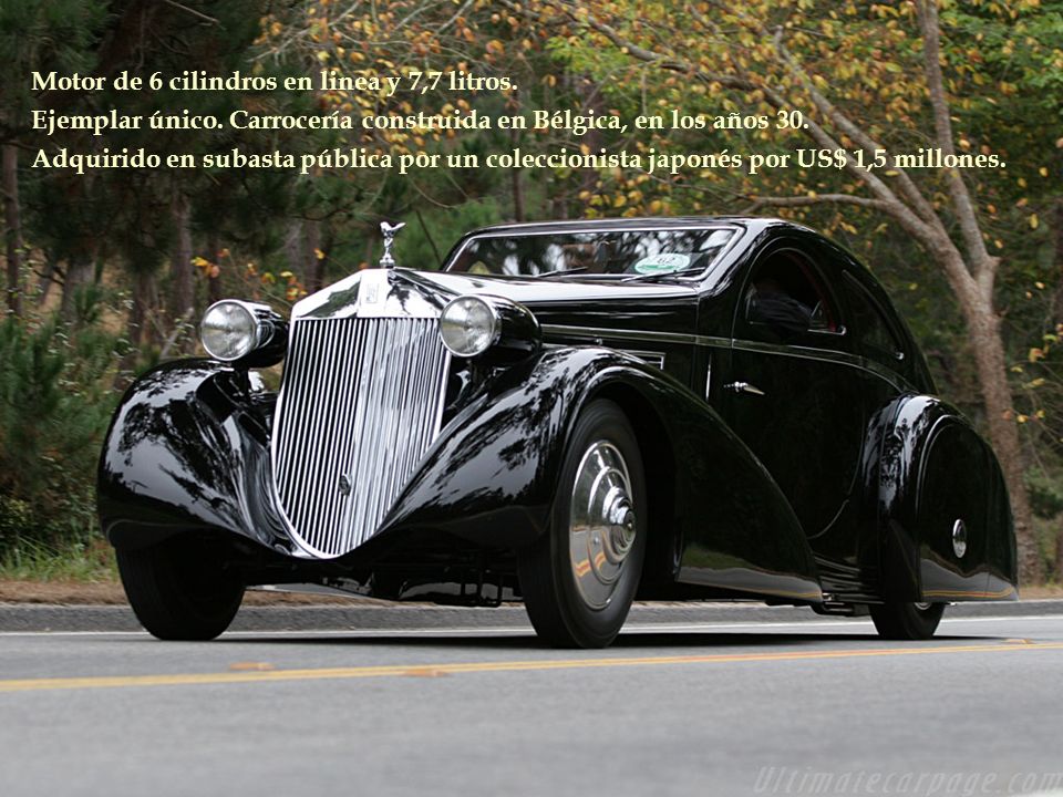 Motor de 6 cilindros en linea y 7,7 litros.