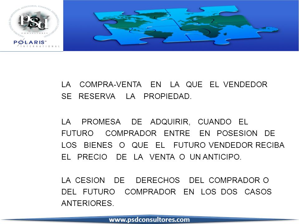 LA COMPRA-VENTA EN LA QUE EL VENDEDOR SE RESERVA LA PROPIEDAD.
