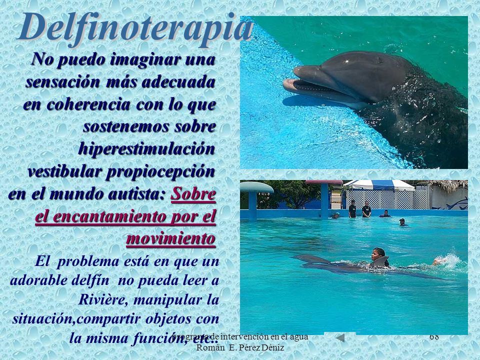 programa de intervención en el agua Román E. Pérez Déniz