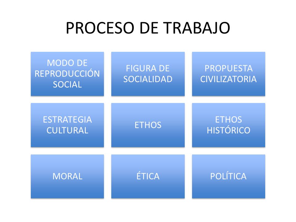 PROCESO DE TRABAJO MODO DE REPRODUCCIÓN SOCIAL FIGURA DE SOCIALIDAD